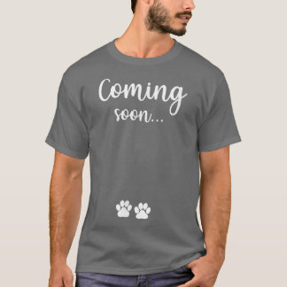 Funny Dog Mam Eigenaar Dog's Zwangerschap Aankondi T-shirt