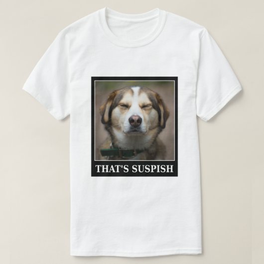 Funny Dog Meme T-shirt (Design voorkant)