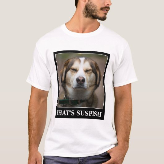Funny Dog Meme T-shirt (Voorkant)