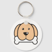 Funny Dog met bot Sleutelhanger (Voorkant)