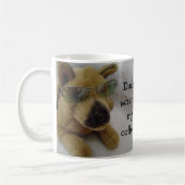Funny Dog met Coffee Gezegde Koffiemok (Links)