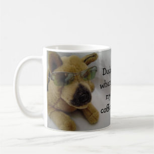 Funny Dog met Coffee Gezegde Koffiemok