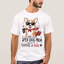 Funny Dog Moeder T-Shirt – Cute Cartoon Hondenmoed