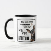 Funny Dog Mok - Miniatuur Pinscher (Links)
