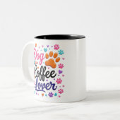 Funny Dog Mok Wrap Coffee Lovers Gift voor mama (Voorkant links)