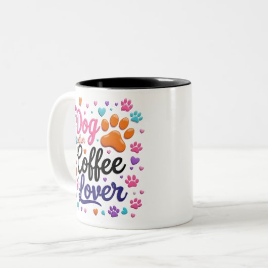 Funny Dog Mok Wrap Coffee Lovers Gift voor mama (Voorkant links)