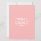 Funny Dog Mom Happy Dog Moederdag Kaart (Achterkant)