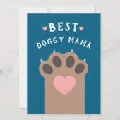 Funny Dog Mom Happy Dog Moederdag Kaart (Voorkant)