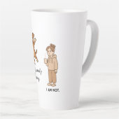 Funny Dog Mom Latte Mug Latte Mok (Rechterhoek)