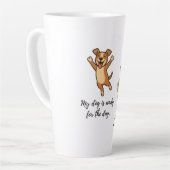 Funny Dog Mom Latte Mug Mok (Linkerhoek)