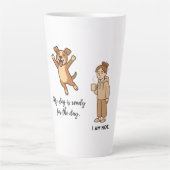 Funny Dog Mom Latte Mug Mok (Voorkant)