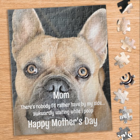 Funny Dog Mom Pet Foto - Moederdag Schattige Dog Legpuzzel