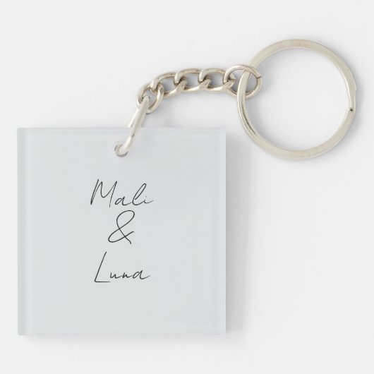 Funny Dog Mom Sayings Sleutelhanger (Achterkant)