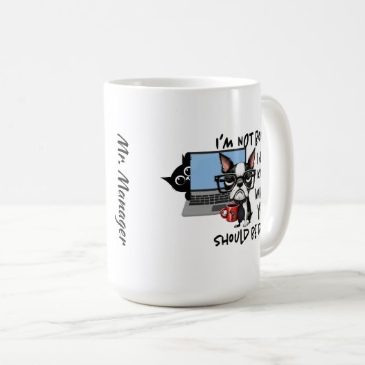 Funny Dog Mug Koffiemok (Voorkant rechts)