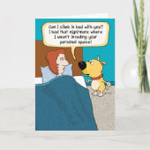 Funny Dog Nightmare Birthday Card Kaart (Voorkant)