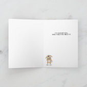 Funny Dog of Grandma Smell Birthday Kaart (Binnen)