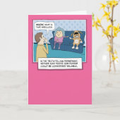 Funny Dog of Grandma Smell Birthday Kaart (Gele Bloem)