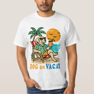 Funny Dog on Vacation T-Shirt | Cute Summer