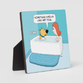 Funny Dog op buisjes nat dog Smell Fotoplaat (Voorkant)