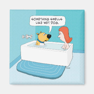 Funny Dog op buisjes nat dog Smell Magneet