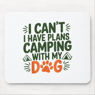 Funny Dog Outdoor Camng Mannen Vrouwen Camng Met M Muismat