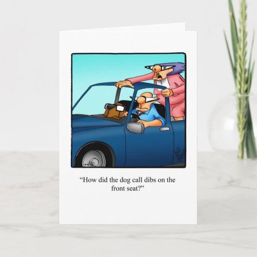 Funny Dog Owner Gefeliciteerd Kaart (Voorkant)