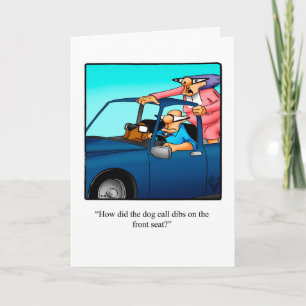 Funny Dog Owner Gefeliciteerd Kaart