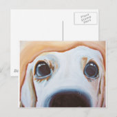 Funny Dog Painting Briefkaart (Voorkant / Achterkant)