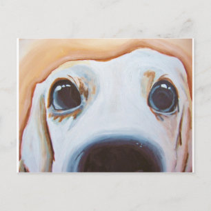 Funny Dog Painting Briefkaart