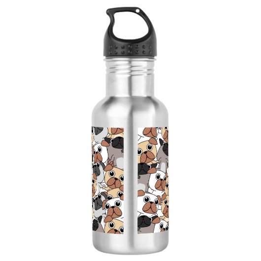Funny Dog Pattern Waterfles (Achterkant)