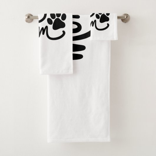Funny Dog Paw Dog mama Bad Handdoek (Insitu)