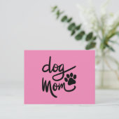Funny Dog Paw Dog mama Briefkaart (Staand voorkant)