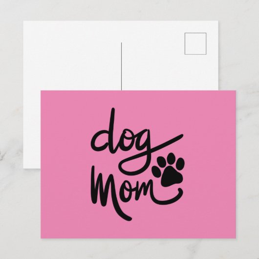 Funny Dog Paw Dog mama Briefkaart (Voorkant / Achterkant)