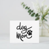 Funny Dog Paw Dog mama Briefkaart (Staand voorkant)