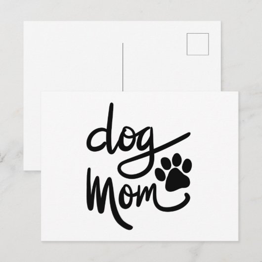 Funny Dog Paw Dog mama Briefkaart (Voorkant / Achterkant)