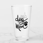 Funny Dog Paw Dog mama Glas (Voorkant)