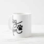 Funny Dog Paw Dog mama Koffiemok (Voorkant links)