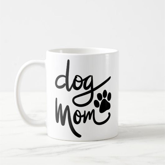 Funny Dog Paw Dog mama Koffiemok (Links)