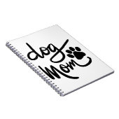 Funny Dog Paw Dog mama Notitieboek (Rechterzijde)