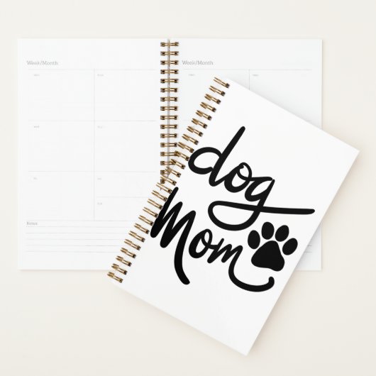 Funny Dog Paw Dog mama Planner (Display)