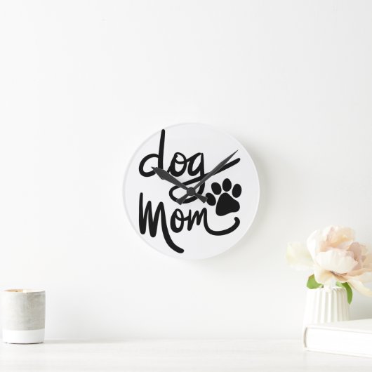 Funny Dog Paw Dog mama Ronde Klok (Huis)