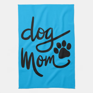 Funny Dog Paw Dog mama Theedoek