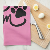 Funny Dog Paw Dog mama Theedoek (Quarter Fold)