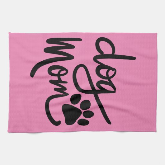 Funny Dog Paw Dog mama Theedoek (Horizontaal)