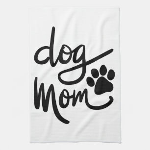 Funny Dog Paw Dog mama Theedoek