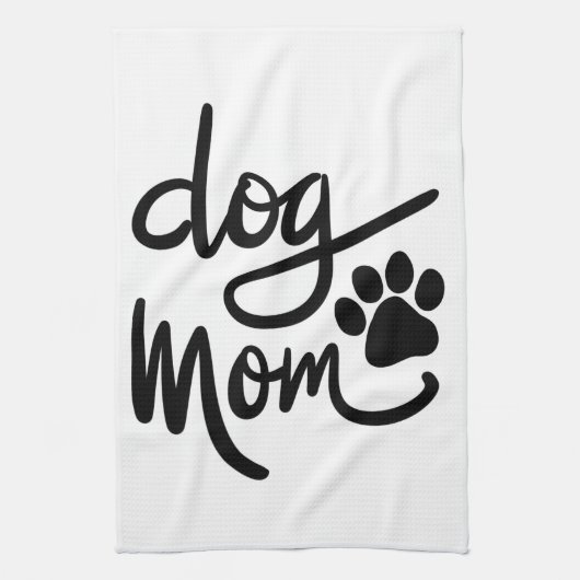Funny Dog Paw Dog mama Theedoek (Verticaal)