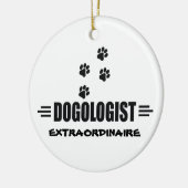 Funny Dog Paws Keramisch Ornament (Links)