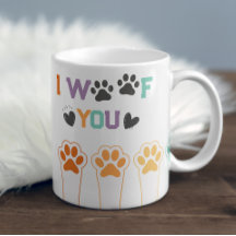 Funny Dog Paws Lover Mok
