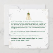 Funny Dog Pawsitive 4 foto's Letter Schattige Mode Feestdagenkaart (Achterkant)