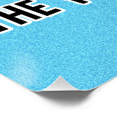 Funny Dog Peeing op Birthday Cake Poster (Hoek)